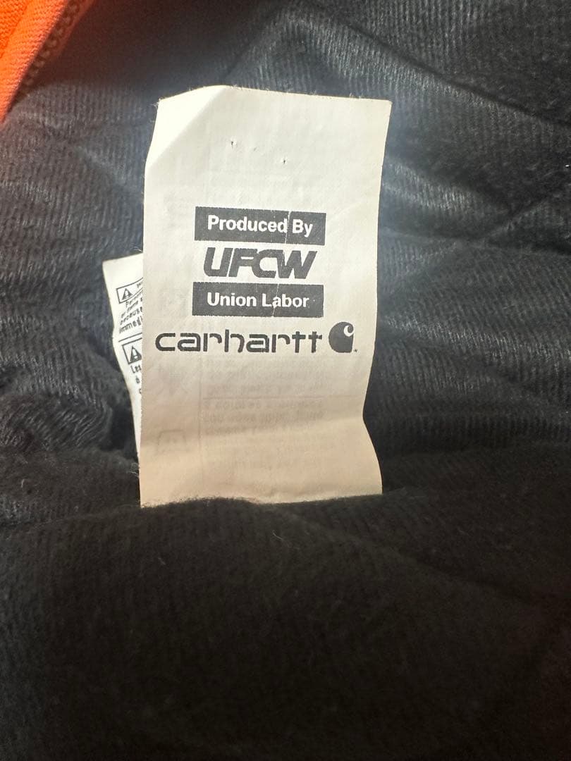 カーハート　オレンジ　SMALL　アクティブジャケット J140BLZ