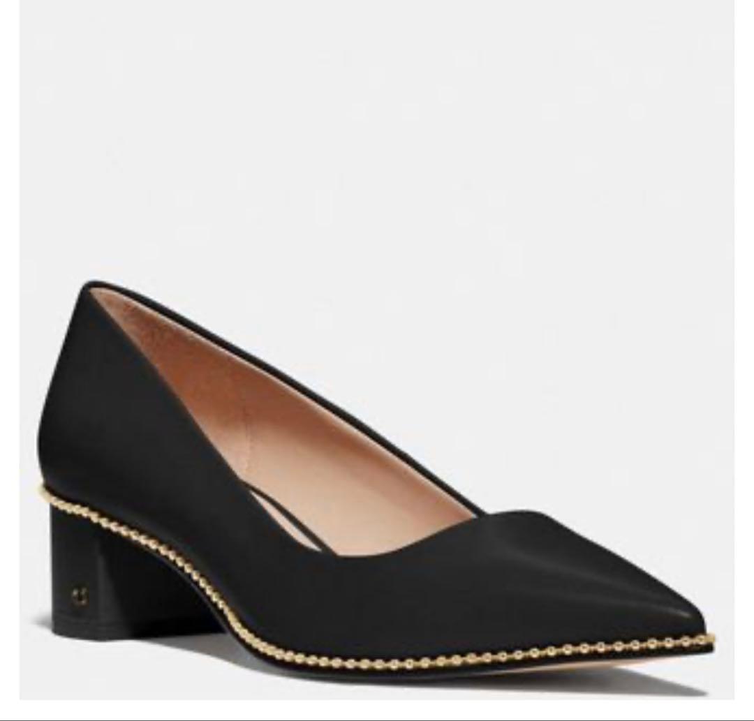 【USED】COACHコーチWilla pump スタッズアクセント 24.0