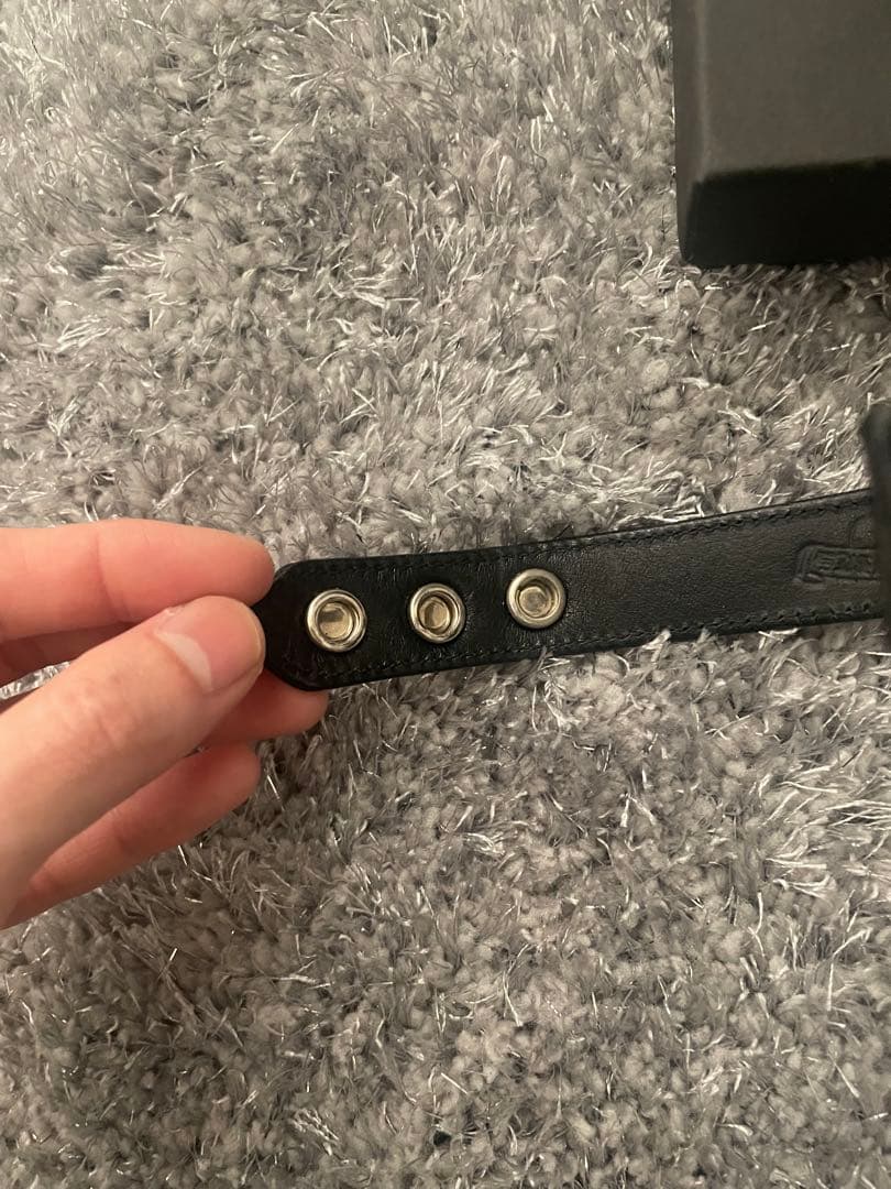 クロムハーツ レザー バングル 3ボタン2スナップ バングル マルチ