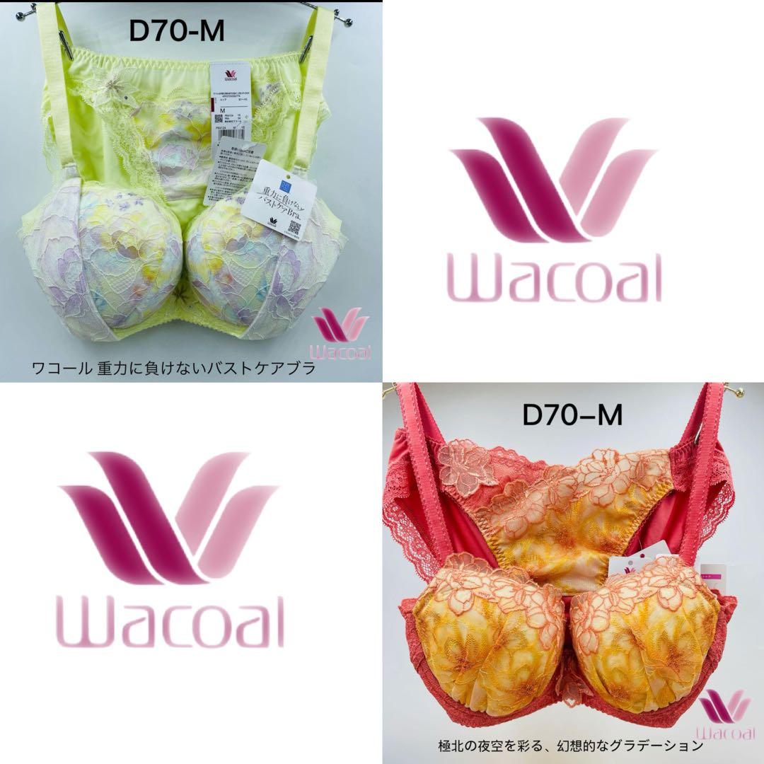 ワコール 重力に負けないバストケアブラ ブラジャー セット3/4カップ D70M