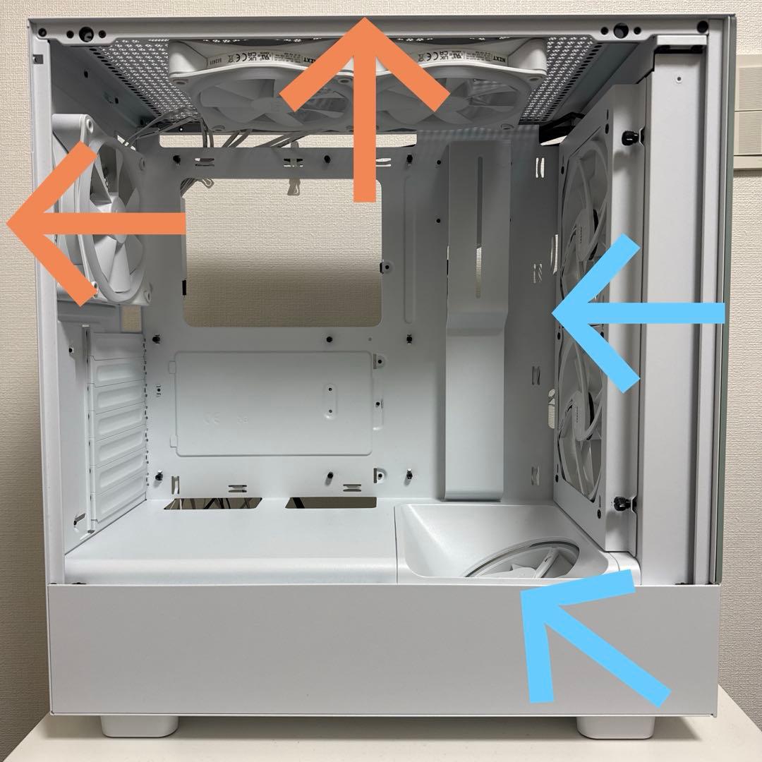 NZXT H5 Elite ケース RGBファンコントローラー付き