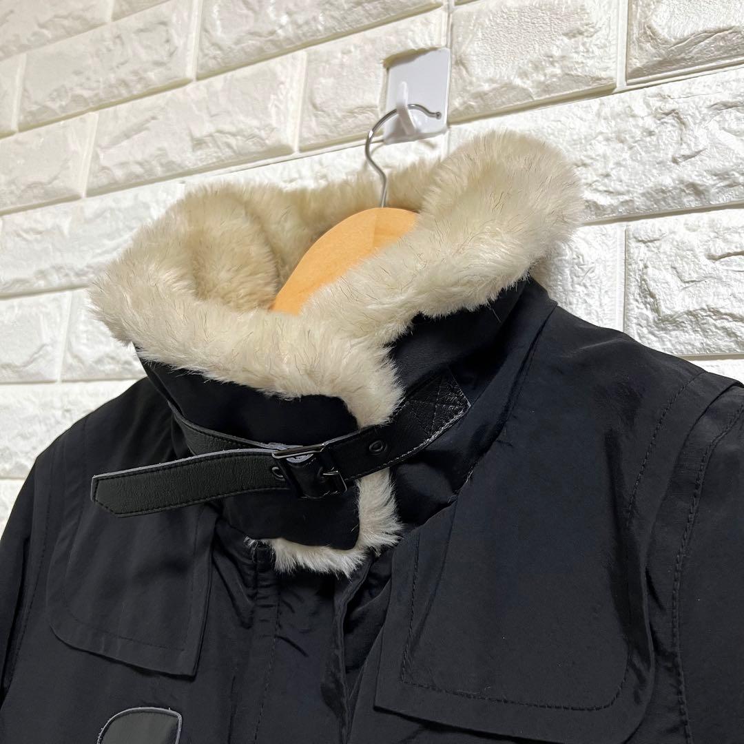 良品✨ヒステリックグラマー✨ 中綿入りダッフルコート 黒 フリーサイズ