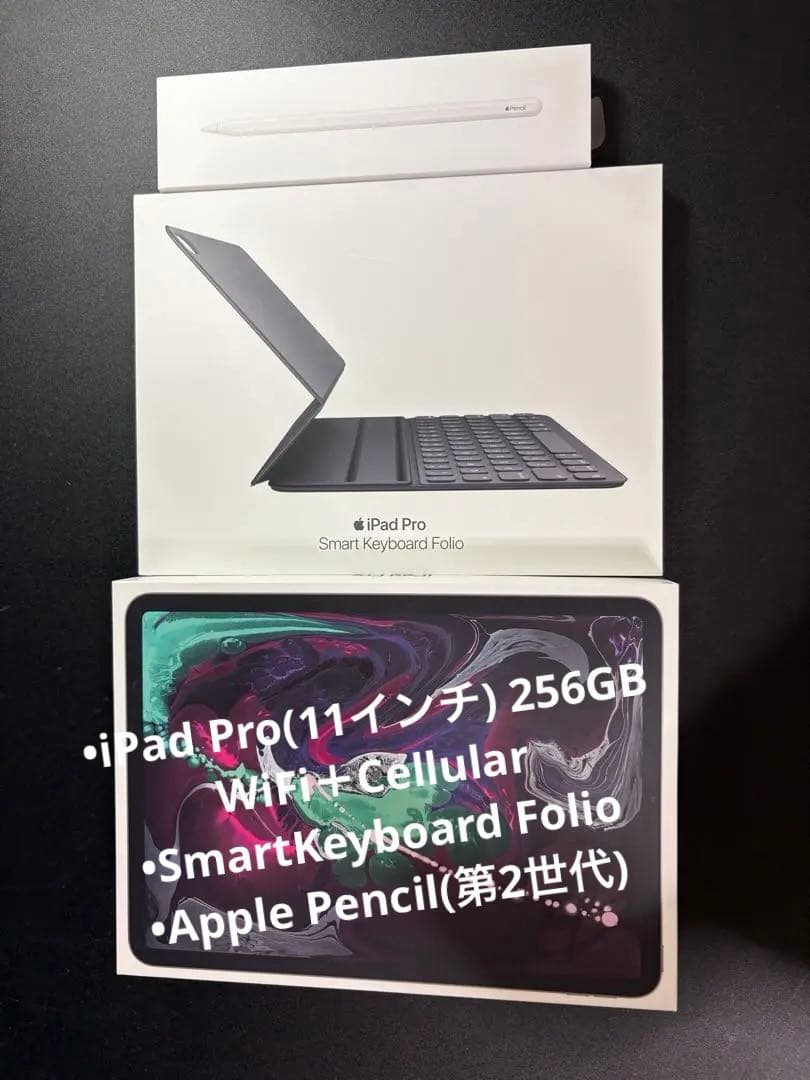 iPad Pro(11インチ) 256GB SIMフリー＋純正アクセサリー 美品