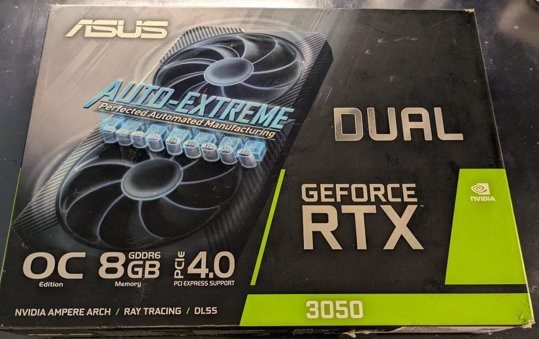 グラフィックボード・グラボ・ビデオカード ASUS GeForce RTX 3050 OC 8GB GDDR6