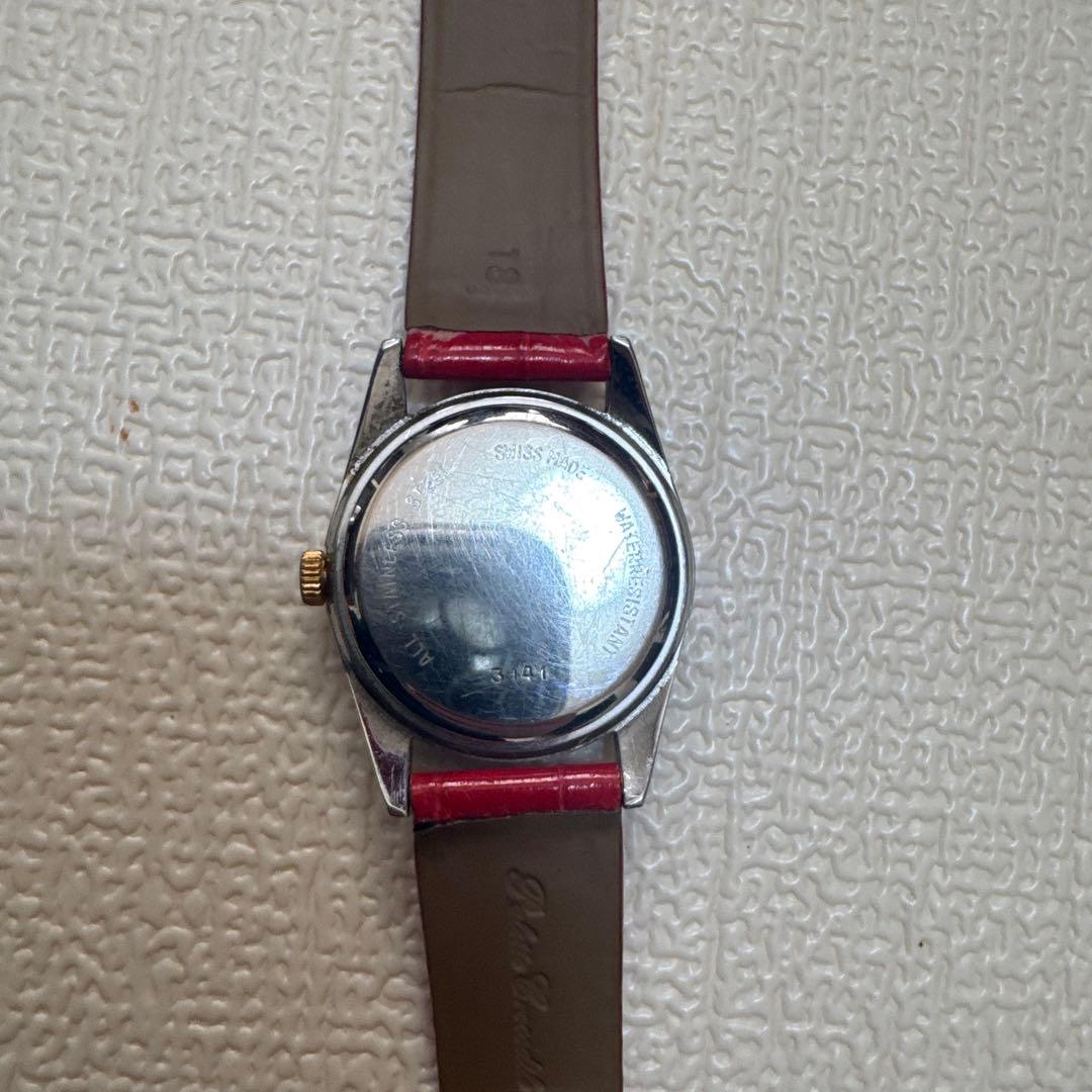 EPOS 自動巻き 腕時計 レッドレザー