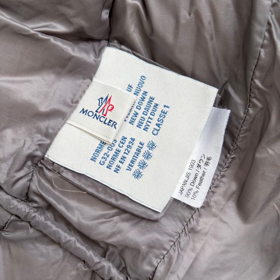 【美品✨】モンクレール　エルミンヌ　グレー　Mサイズ 国内正規品　シリアル認識済
