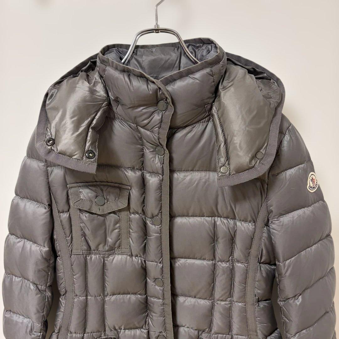 【美品✨】モンクレール　エルミンヌ　グレー　Mサイズ 国内正規品　シリアル認識済