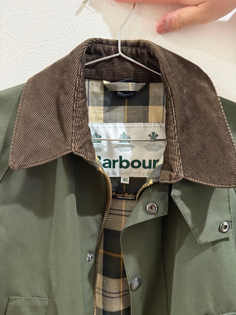 【美品・定価6万円】Barbour バブアー オリーブ ジャケット サイズ40