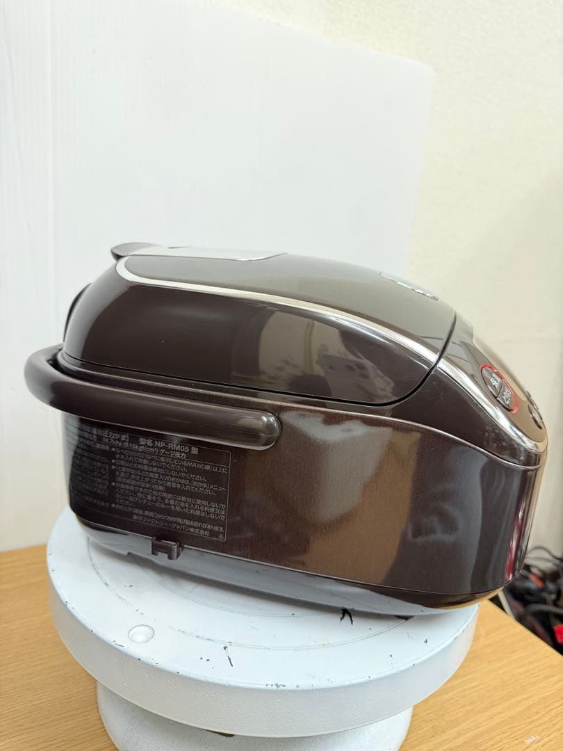 象印 圧力IH炊飯器 NP-RM05 ブラウン 3合炊き 動作品 2021年製