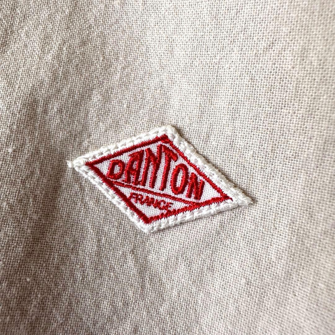 美品 ダントン ヘンリーネック プルオーバーシャツ 36 アイボリー