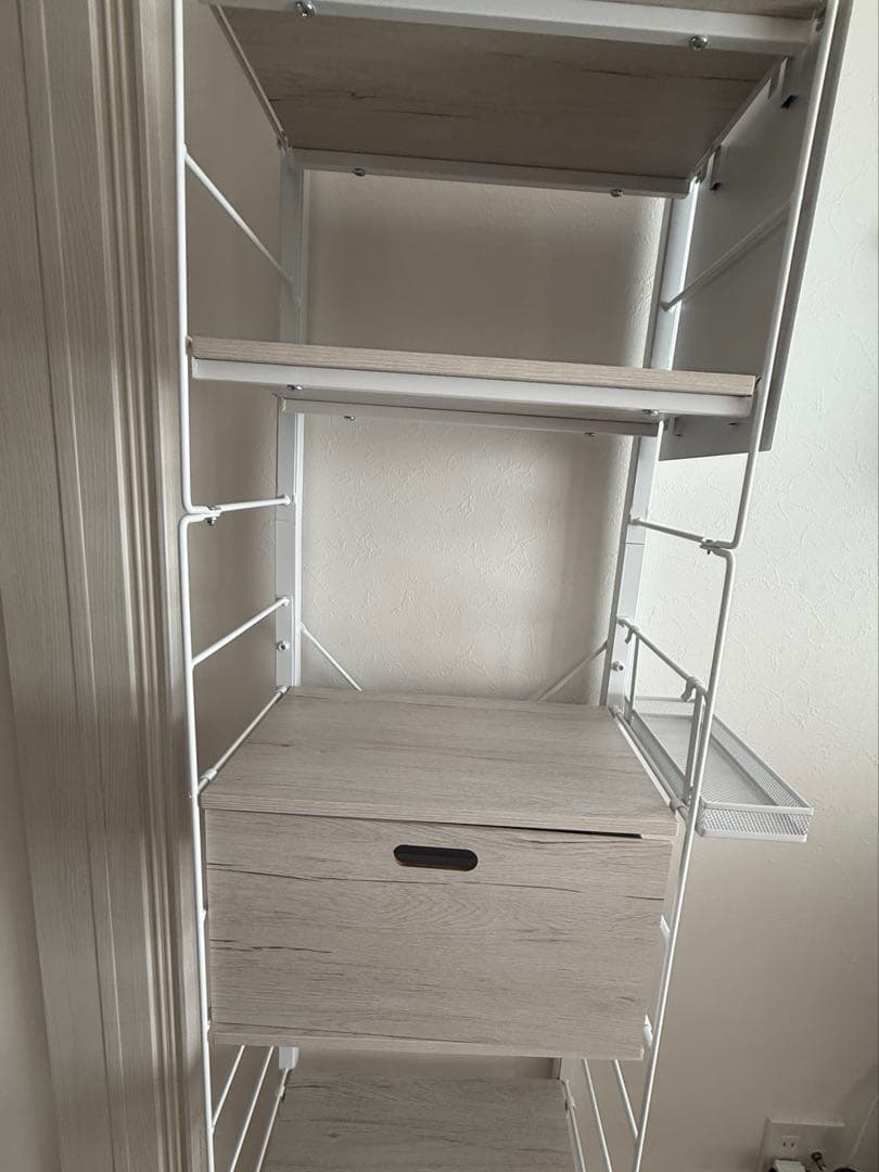 ニトリ　Nポルダ幅40センチ　追加パーツ付き　ホワイト　白