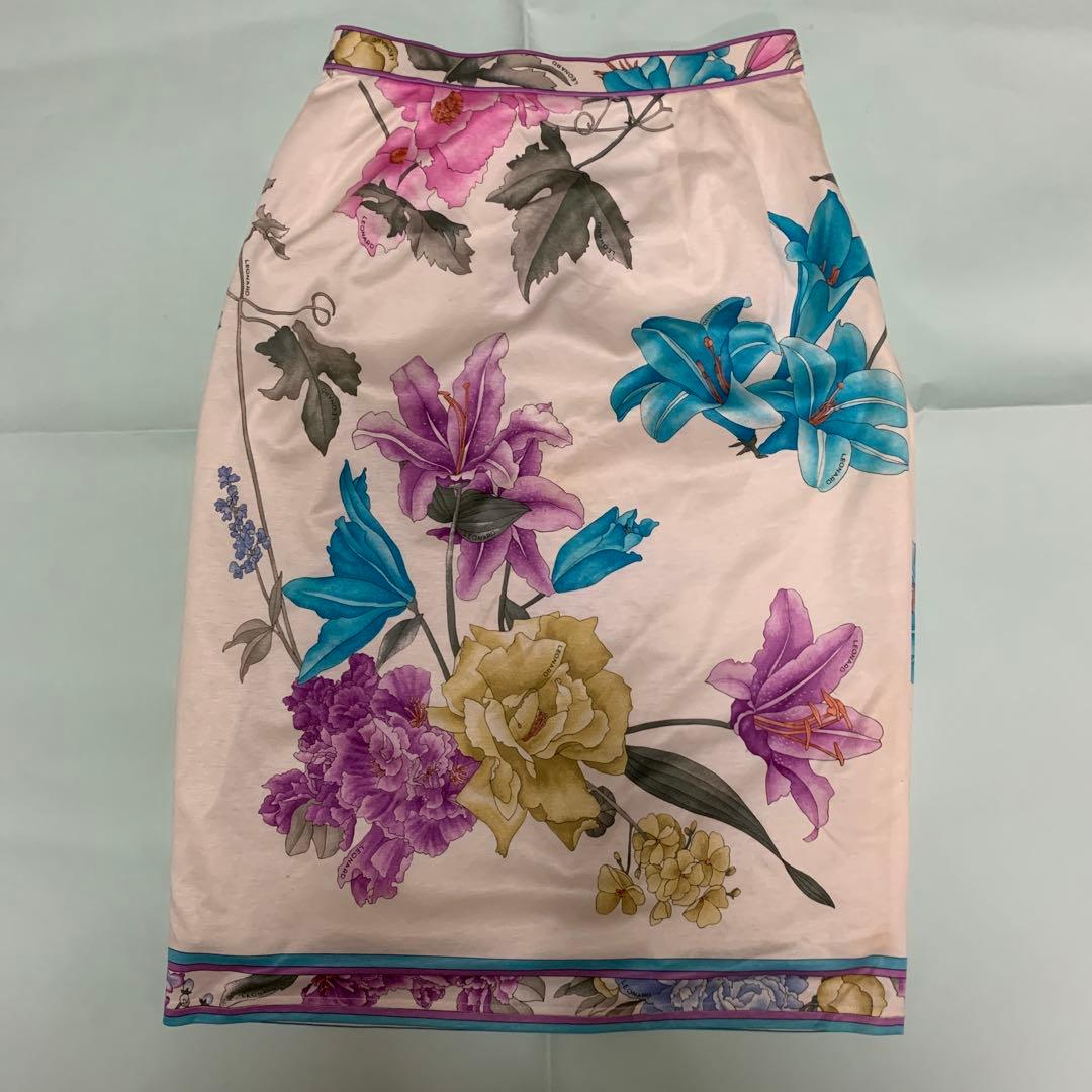 LEONARD FASHION 花柄タイトスカート