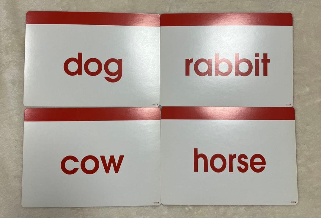 七田チャイルドアカデミー　かな絵ちゃん　単語と絵カード Aセット