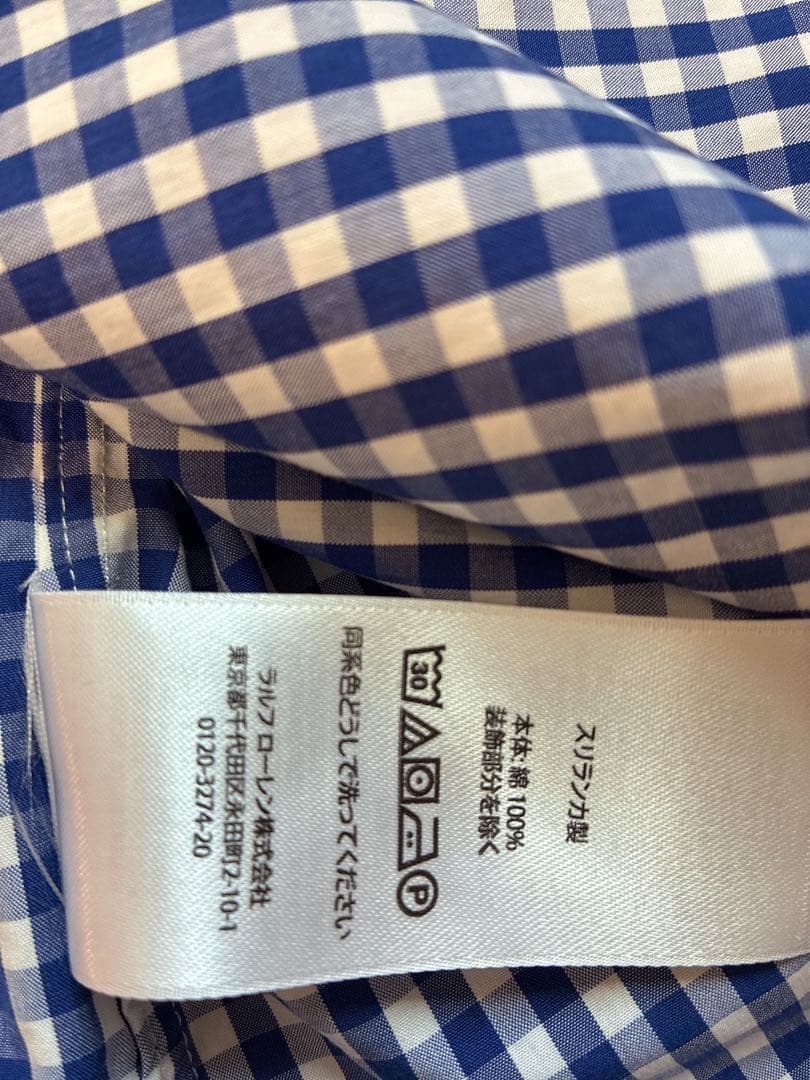 【ほぼ新品】Ralph Lauren クラシックフィット チェックシャツ現行QR