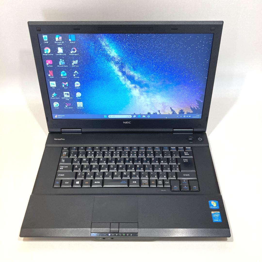 初心者✨快適i3・大画面・DVD✨黒✨すぐ使えるノートパソコン◇D480-2