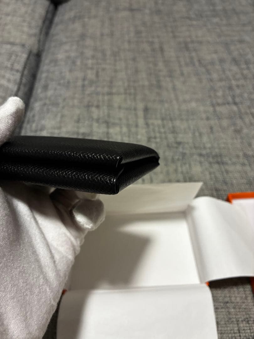 【超美品】HERMES エルメス カルヴィデュオ 黒 W刻印 ヴォーエプソン