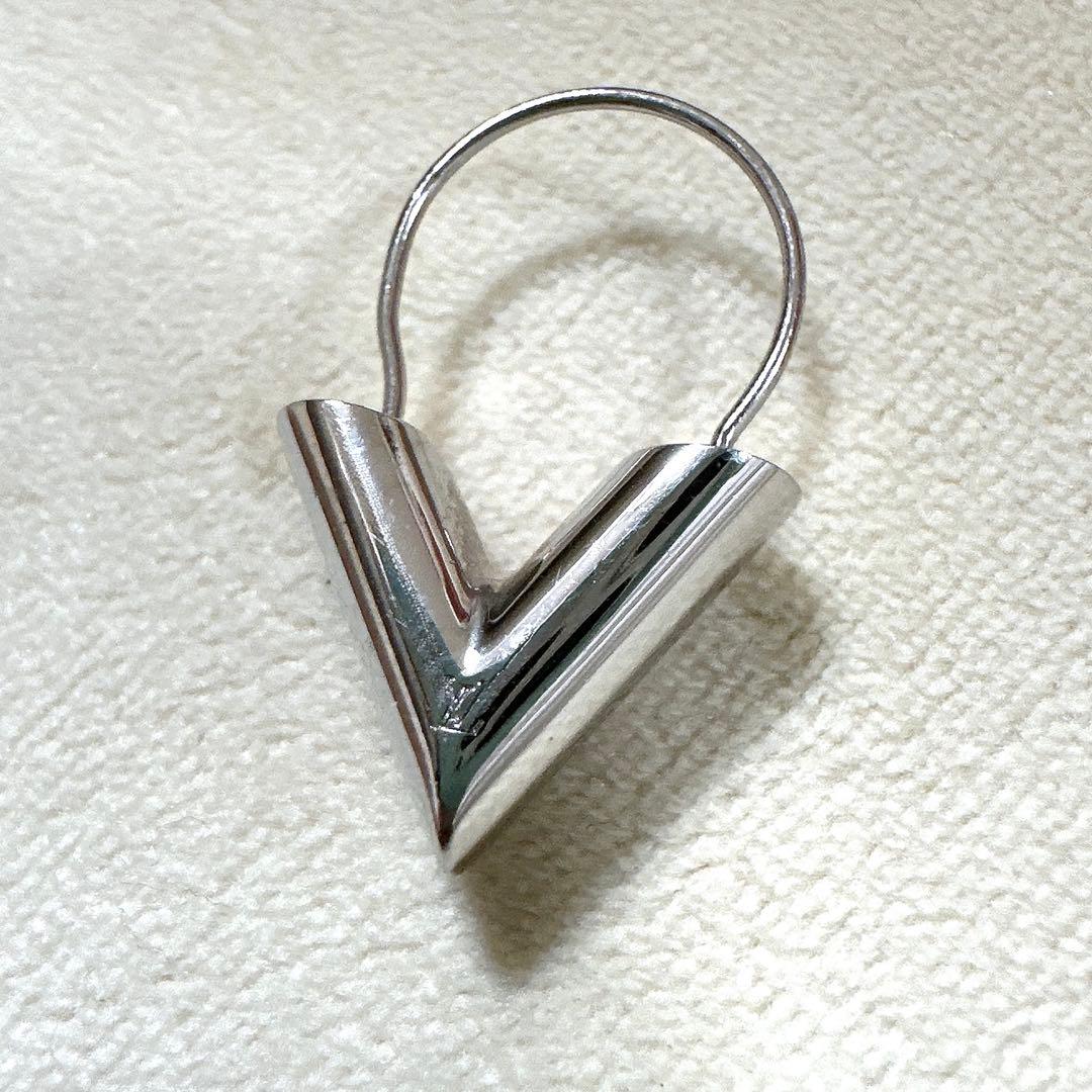 【鑑定済・極美品】ルイヴィトン フープ　ピアス エセンシャルV イヤリング 片耳