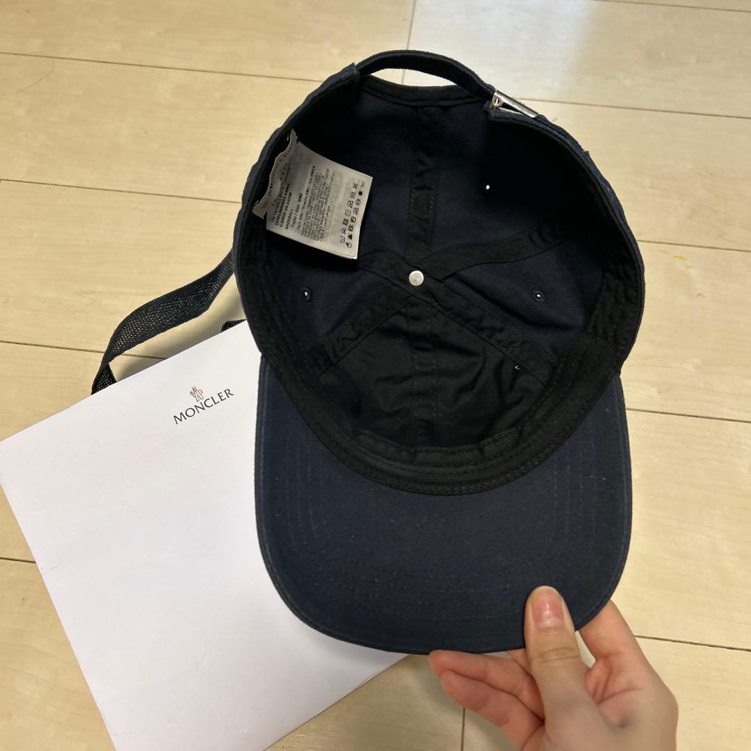 i*3様 正規品MONCLER ベスボールキャップ unisex Ｗワッペン