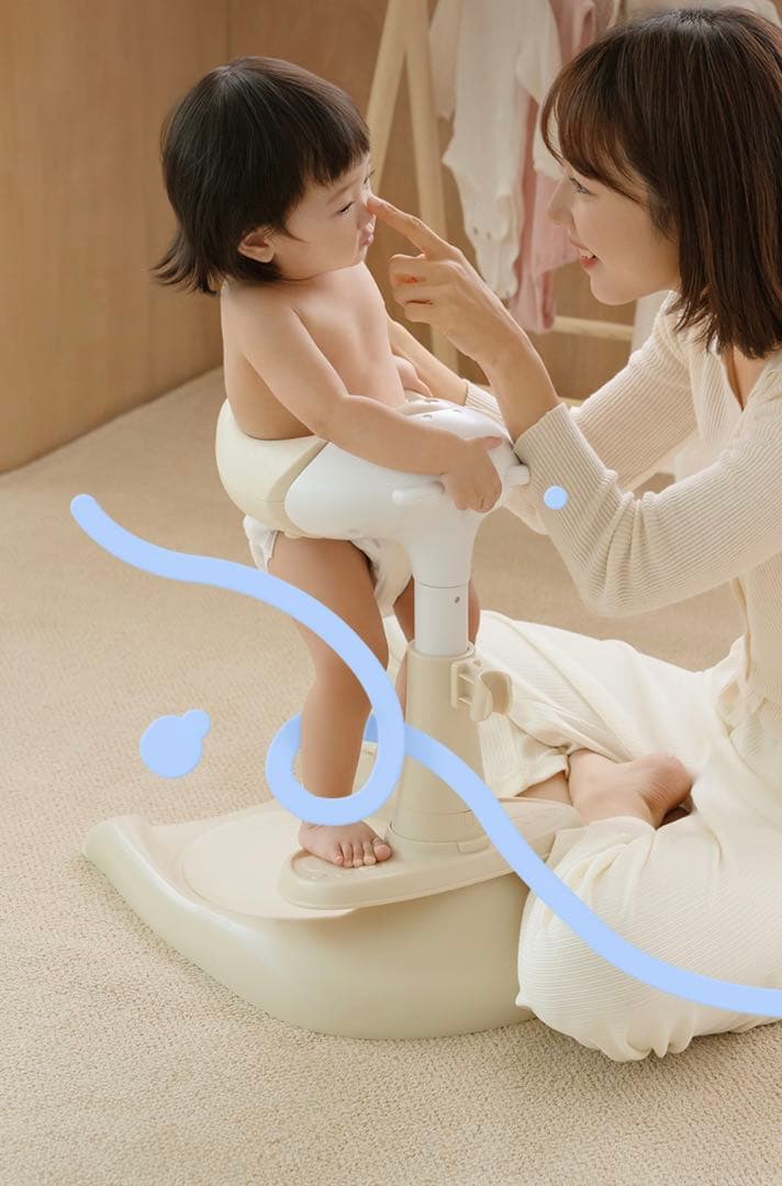 poled ハグベアー hugbear ステッパー付き 滑り止めベビーバス用品