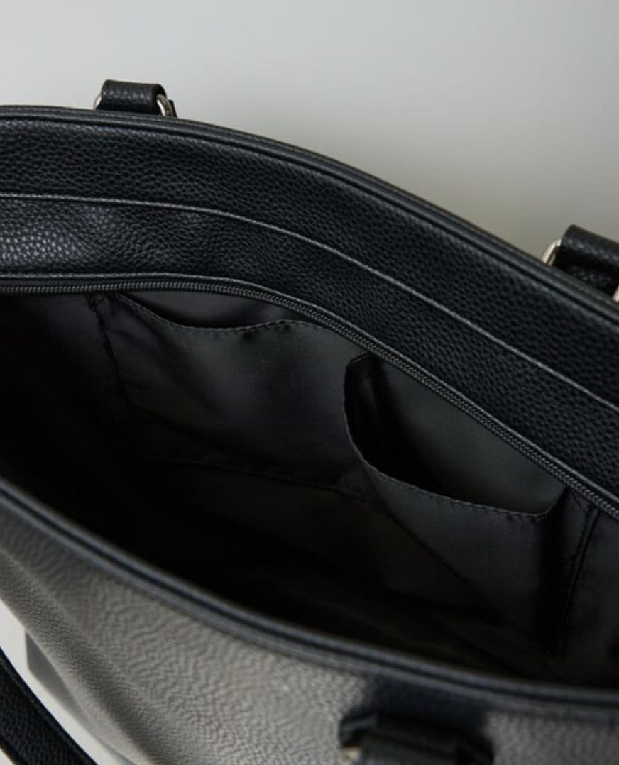 ABAHOUSE　メンズ　レディース　レザー　ブラック　トートバッグ