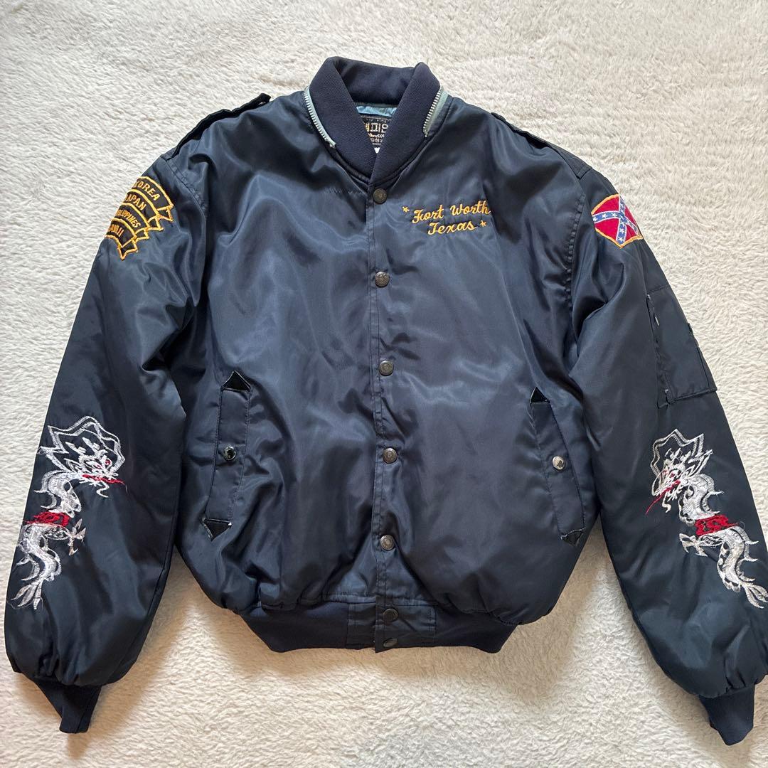 70s コリジャン WEST-PAC スーベニアジャケット ネイビー