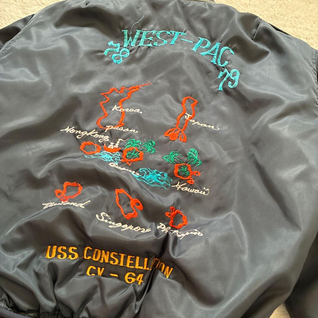 70s コリジャン WEST-PAC スーベニアジャケット ネイビー