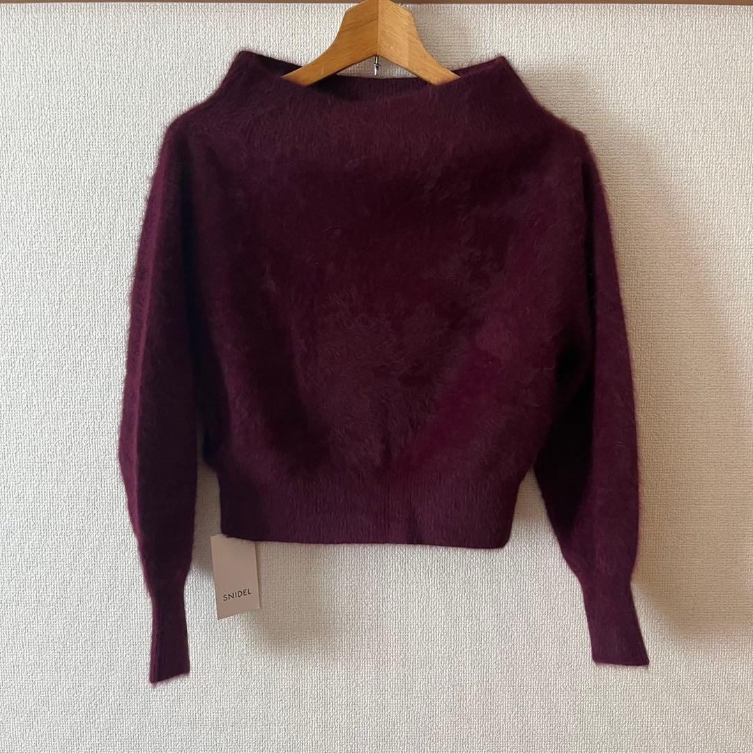 SNIDEL フォックスアルパカニット フォックスアルパカオフショルプルオーバー