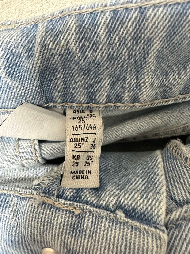 adidas デニム パンツ 25