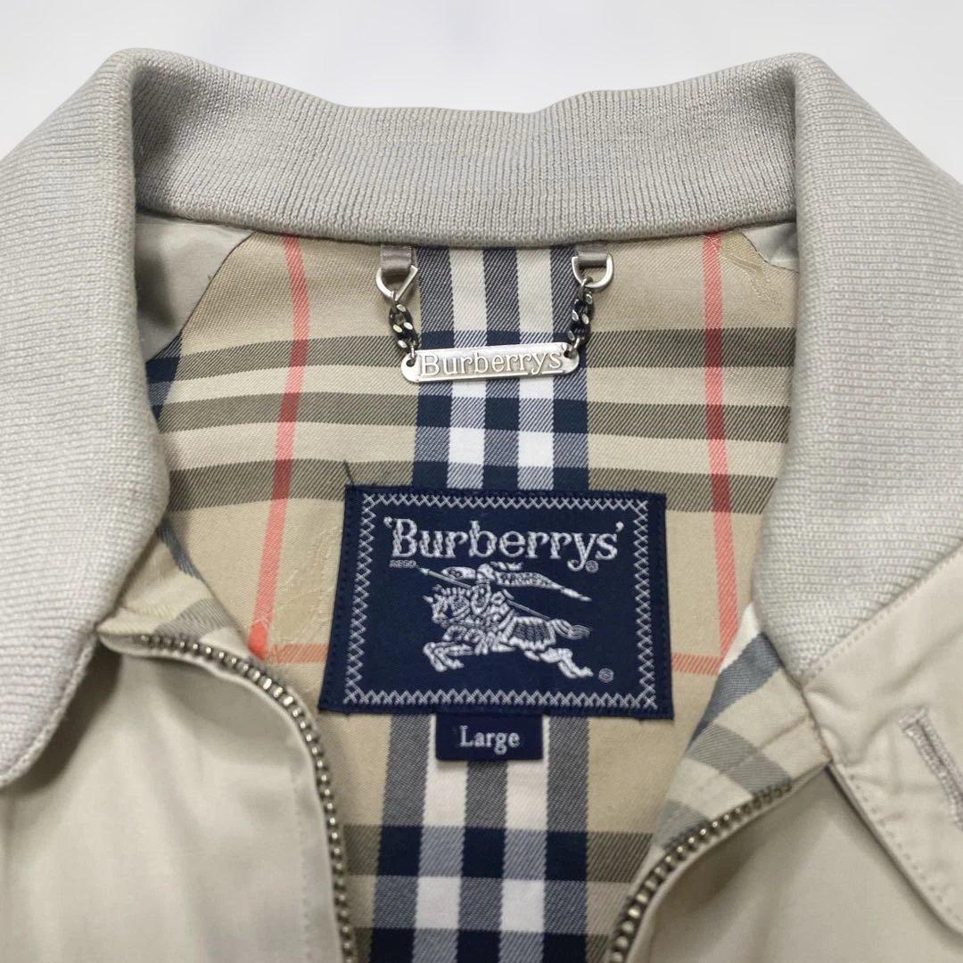 90s Burberrys ギャバジン スイングトップ ハリントンジャケット　L
