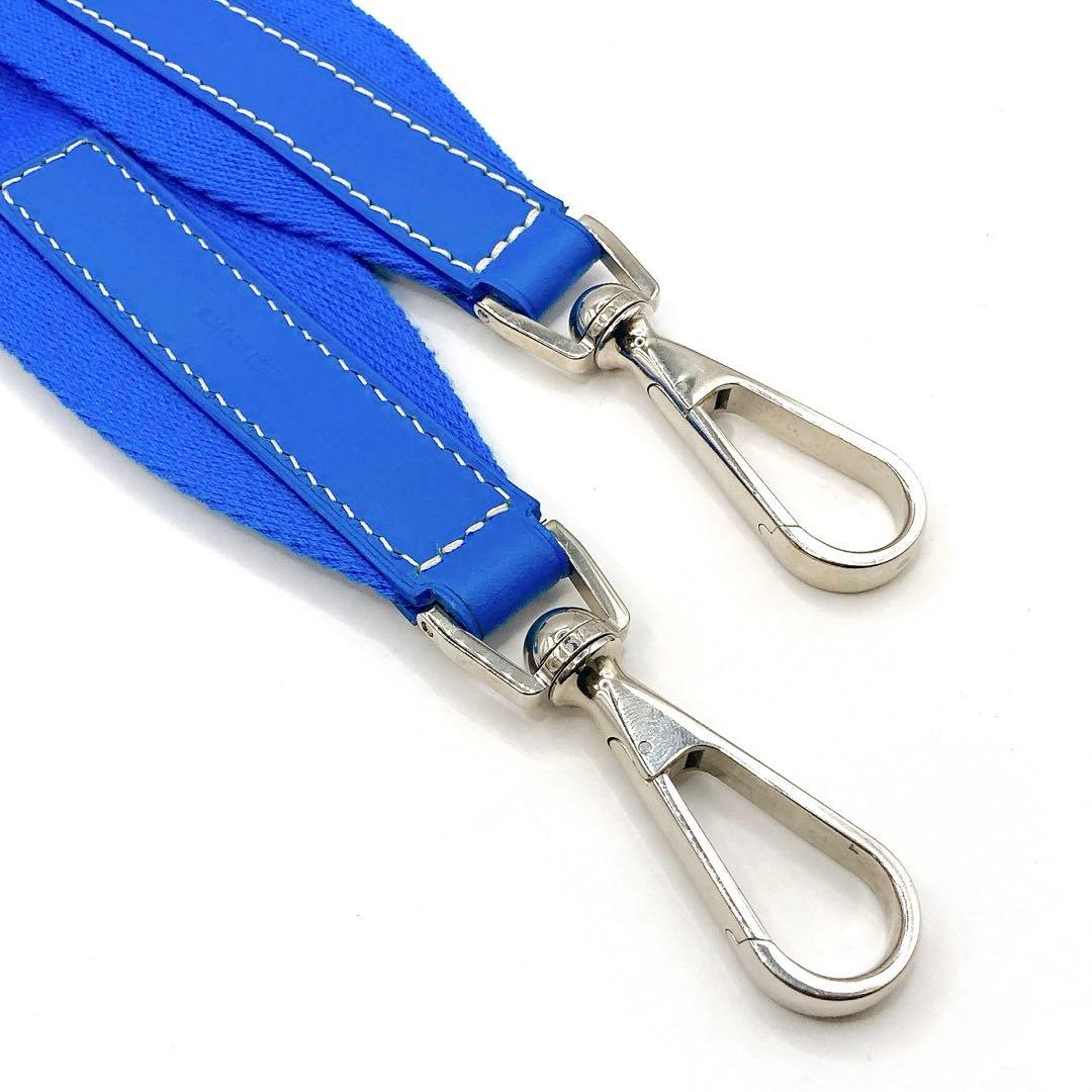 極美品✨GOYARD ゴヤール　ショルダーストラップ　ブルー　シルバー　ロゴ有り