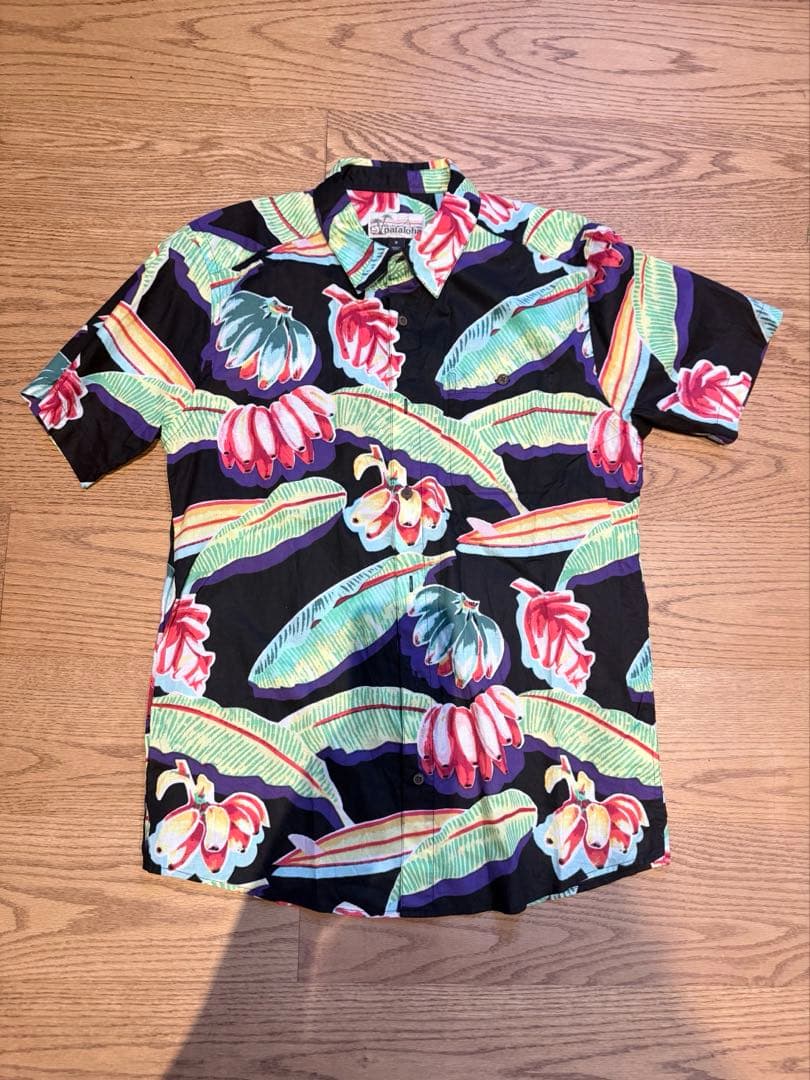2017年 Pataloha パタロハ ブラックバナナ 復刻 M アロハシャツ