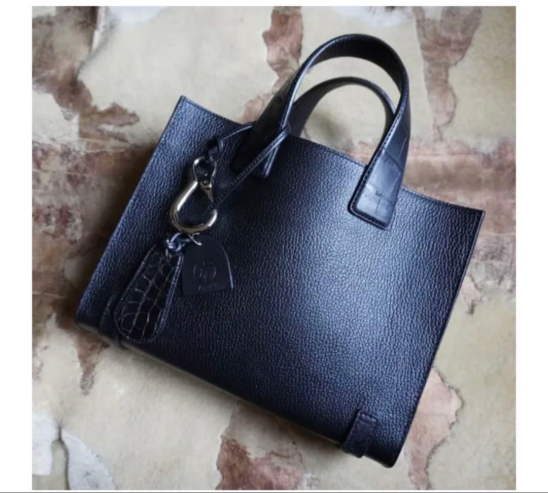 馬車道今井　「クロコちょい持ちバッグ」 アンルームモデル