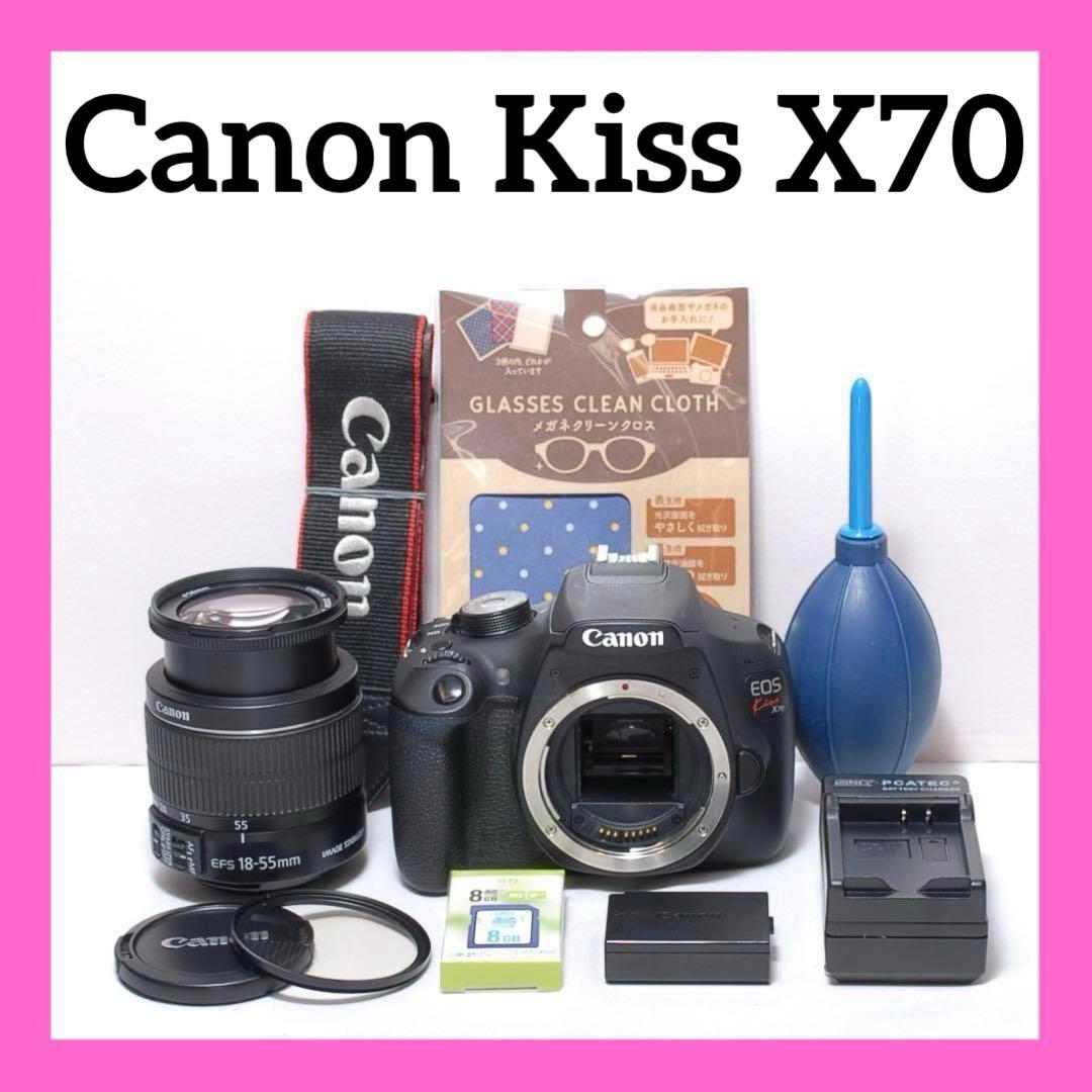 ✨子供の成長を綺麗に✨Canon Kiss X70✨ シングルレンズ✨簡単操作✨