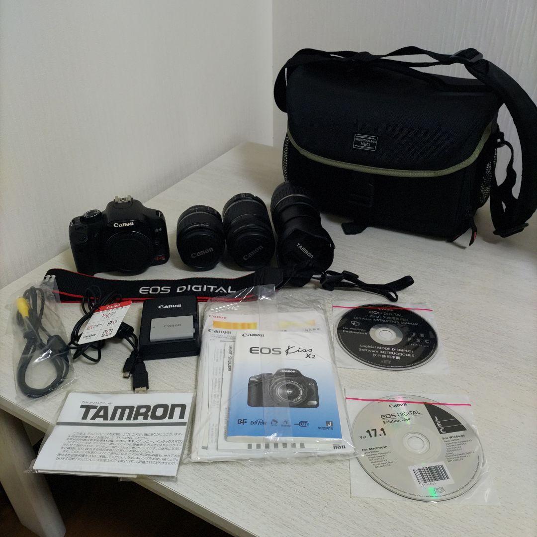 Canon EOS Kiss X2 デジタル一眼レフ ダブルズームキット +α