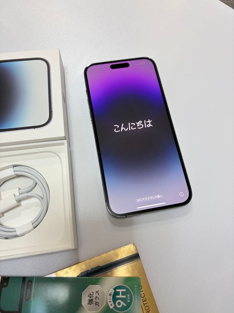 美品iPhone 14 promax ディープパープル 本体