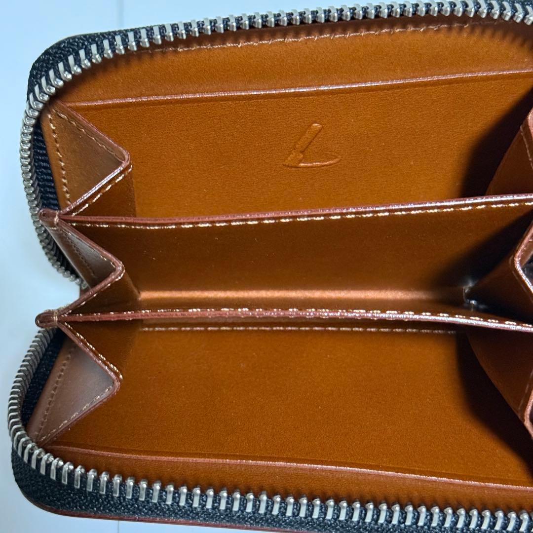 ⭐️未使用級⭐️土屋鞄　コードバン　パース　ラウンドファスナー　折財布