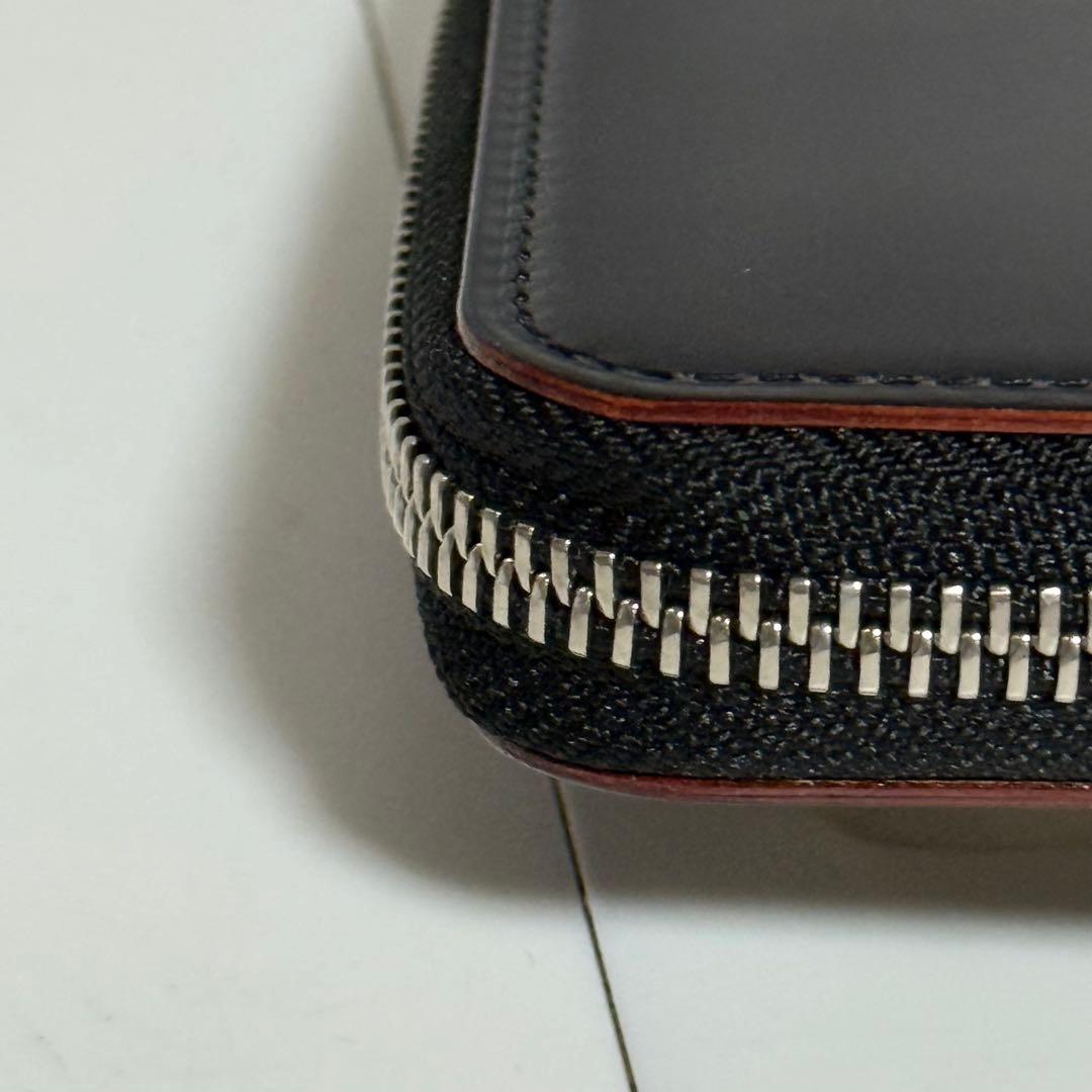 ⭐️未使用級⭐️土屋鞄　コードバン　パース　ラウンドファスナー　折財布