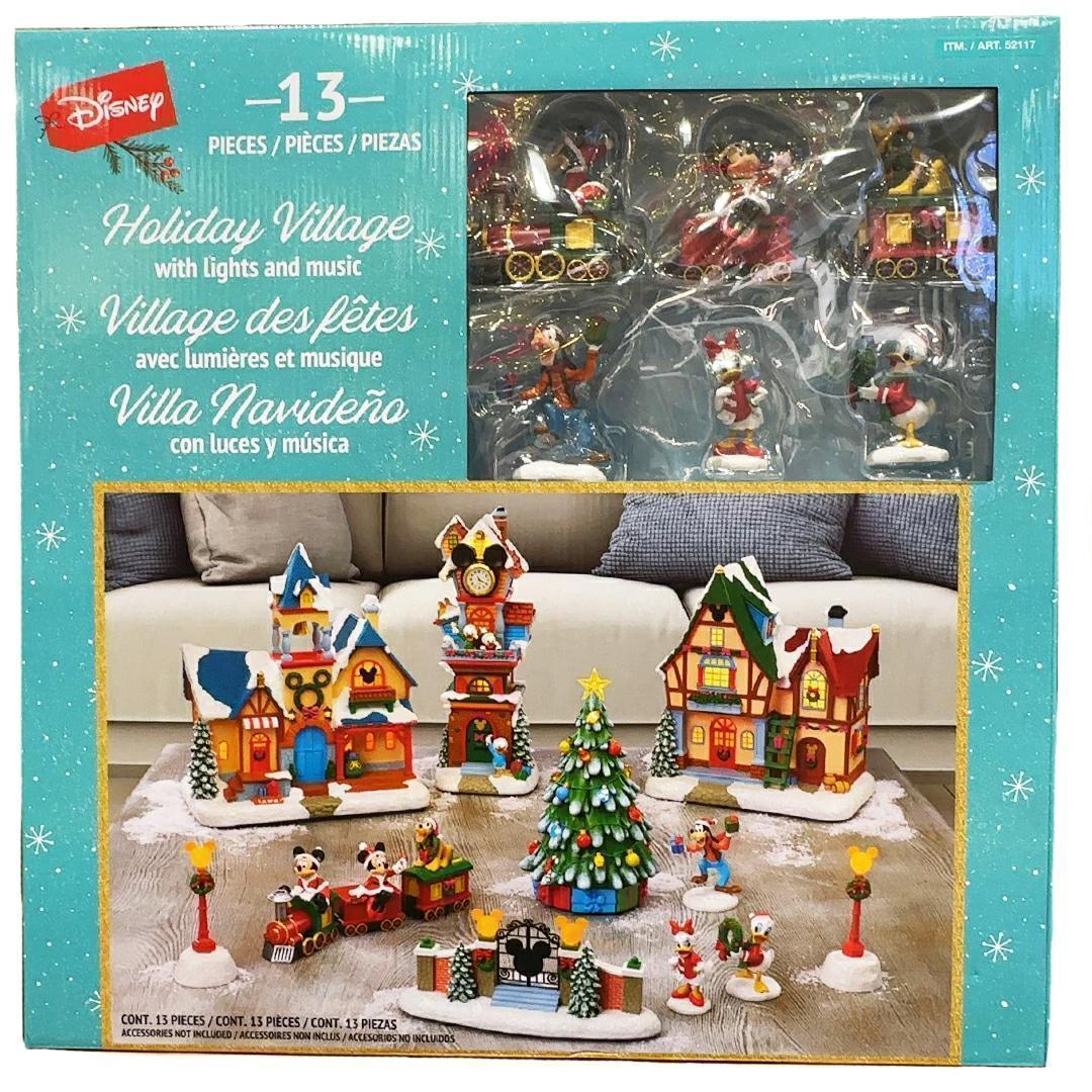 【新品】ディズニー　コストコ　クリスマスビレッジ　13ピースセット　ミッキー