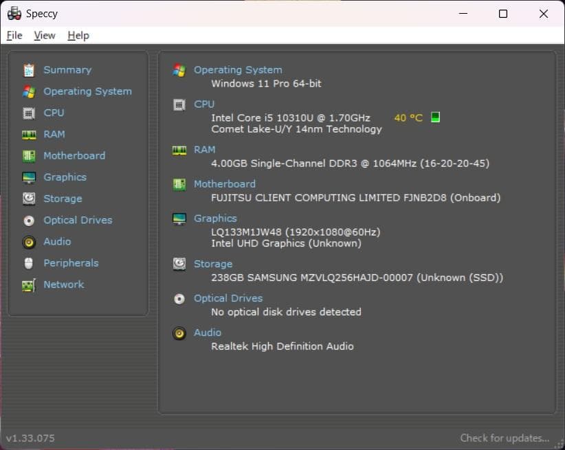 第10世代✨Core i5✨富士通 U9310/D✨Office2024