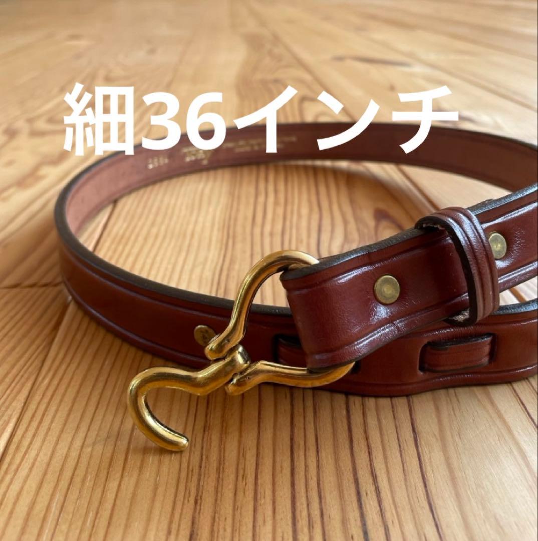 新品 TORY leather 36インチ フック バックル ベルト 幅1インチ