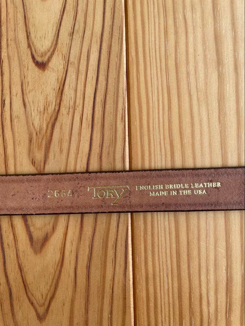 新品 TORY leather 36インチ フック バックル ベルト 幅1インチ