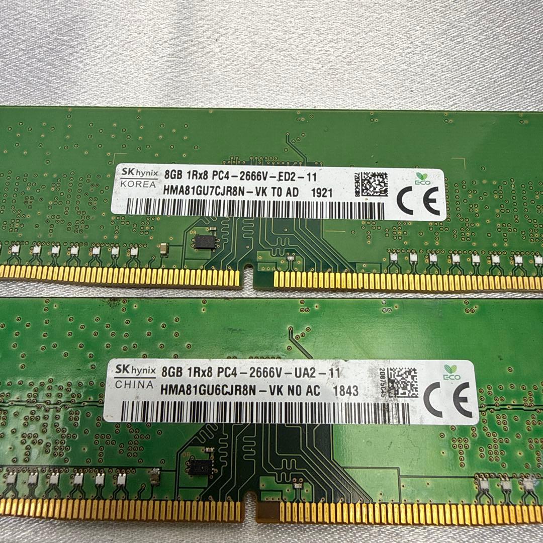 SK hynix 8GB PC4-2666V メモリー 4枚セット