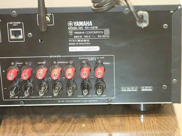 YamahaAVアンプ RX-V579 リモコン無し・無料スマホアプリで超便利