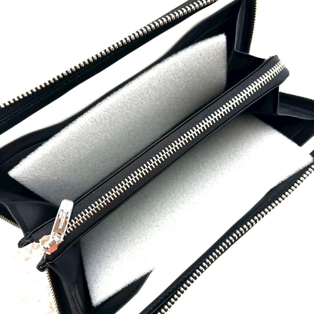 新品　未使用　ペッレモルビダ　メンズ　長財布　ラウンドジップ　ブラック　レザー