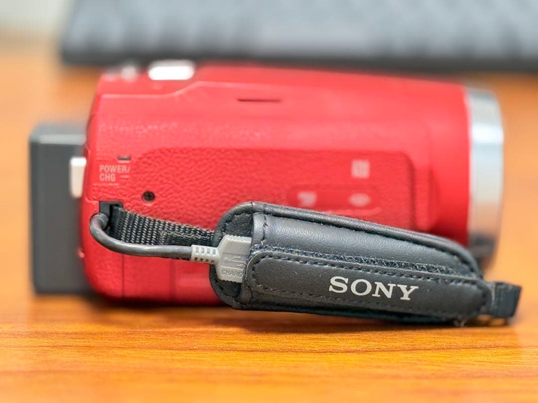 SONY HDR-CX680 ビデオカメラ 赤色本体