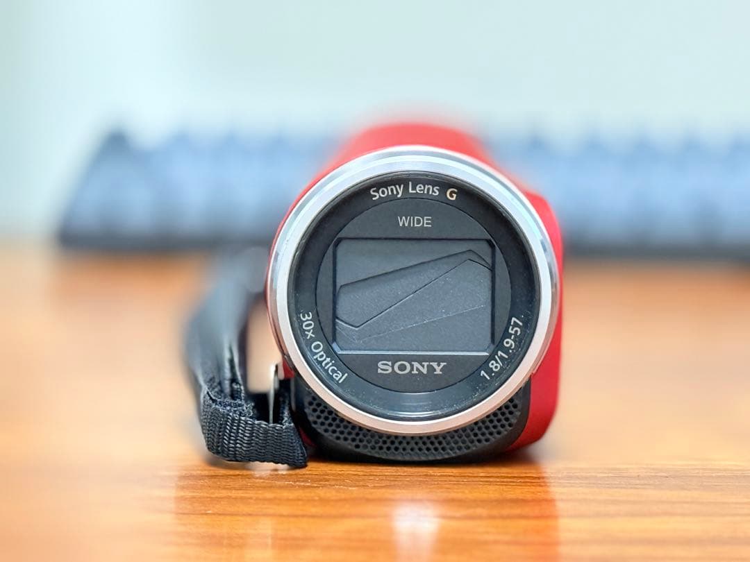 SONY HDR-CX680 ビデオカメラ 赤色本体