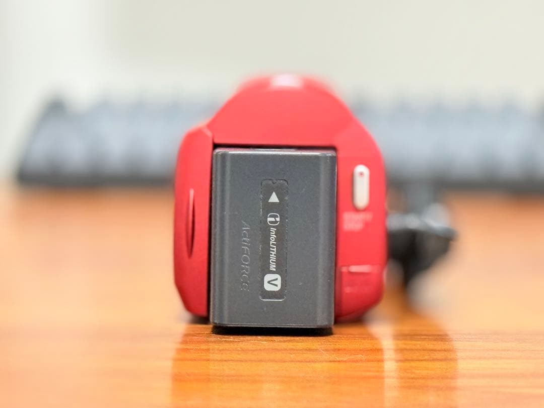 SONY HDR-CX680 ビデオカメラ 赤色本体