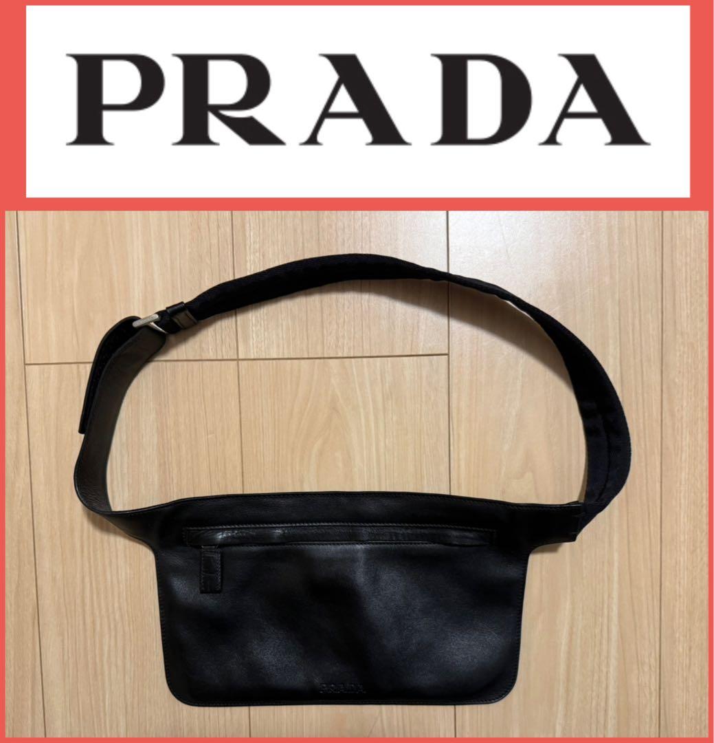 バッグ PRADA 1999SS archive LEATHER BODY BAG
