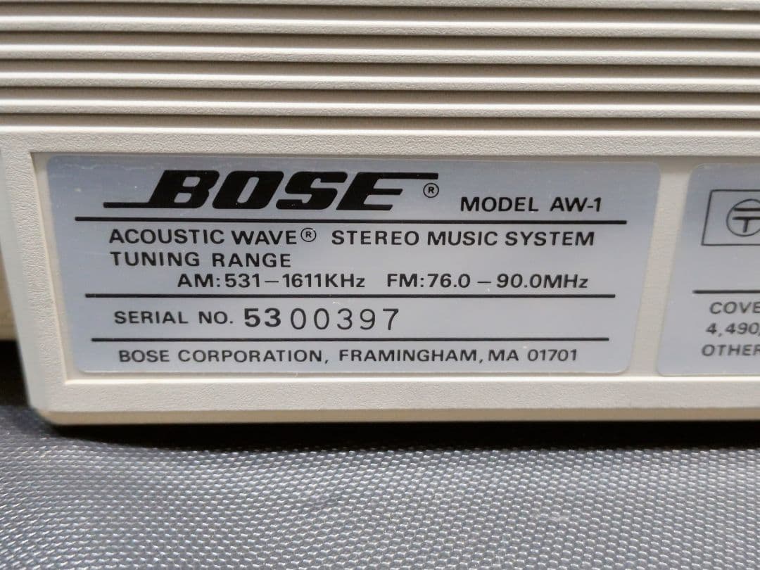 Bose ボーズ Acoustic Wave music system AW-1