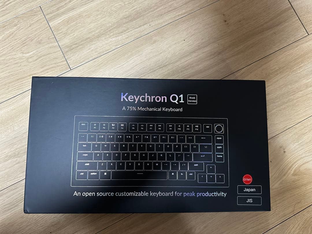 【値引き】Keychron Q1 75% 日本語(JIS) 赤軸